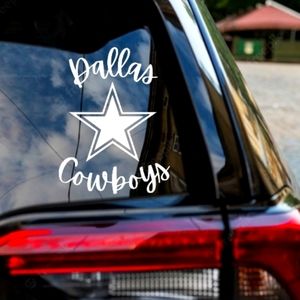 2 5" Dallas Cowboys Star Vinyl Decal White Auto Window Bumper Sticker Home Decor